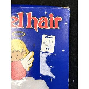 Vintage Angel Hair Christmas Decoration Spun Glass 2 Oz Box Kmart 97¢ Price Tag
